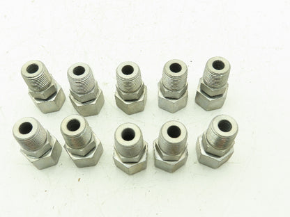 EGE14S1/2NPTCF EO 24° DKO Swivel Connector 1/2" NPT x 14mm Tube M22  Lot of 10