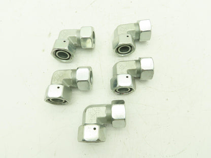 Parker EW22L 90° Elbow Connector 22mm Tube x M30 EO 24° DKO Swivel  Lot of 5