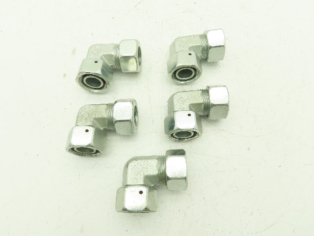Parker EW22L 90° Elbow Connector 22mm Tube x M30 EO 24° DKO Swivel  Lot of 5