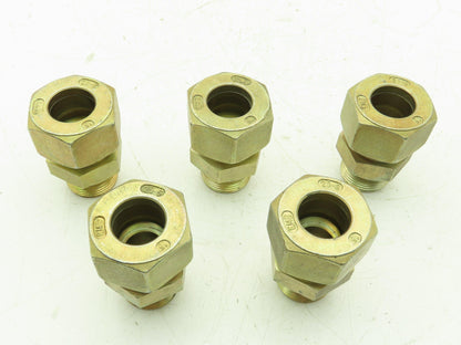 Parker EMB GE25SR EO Metric Male Stud Connector 25mm Tube x 1" BSPP  Lot of 5