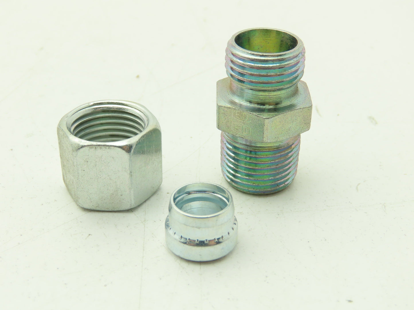 Parker GE10S3/8NPT EO 24° Male Stud Connector 10mm Tube x 3/8" NPT  Lot of 13