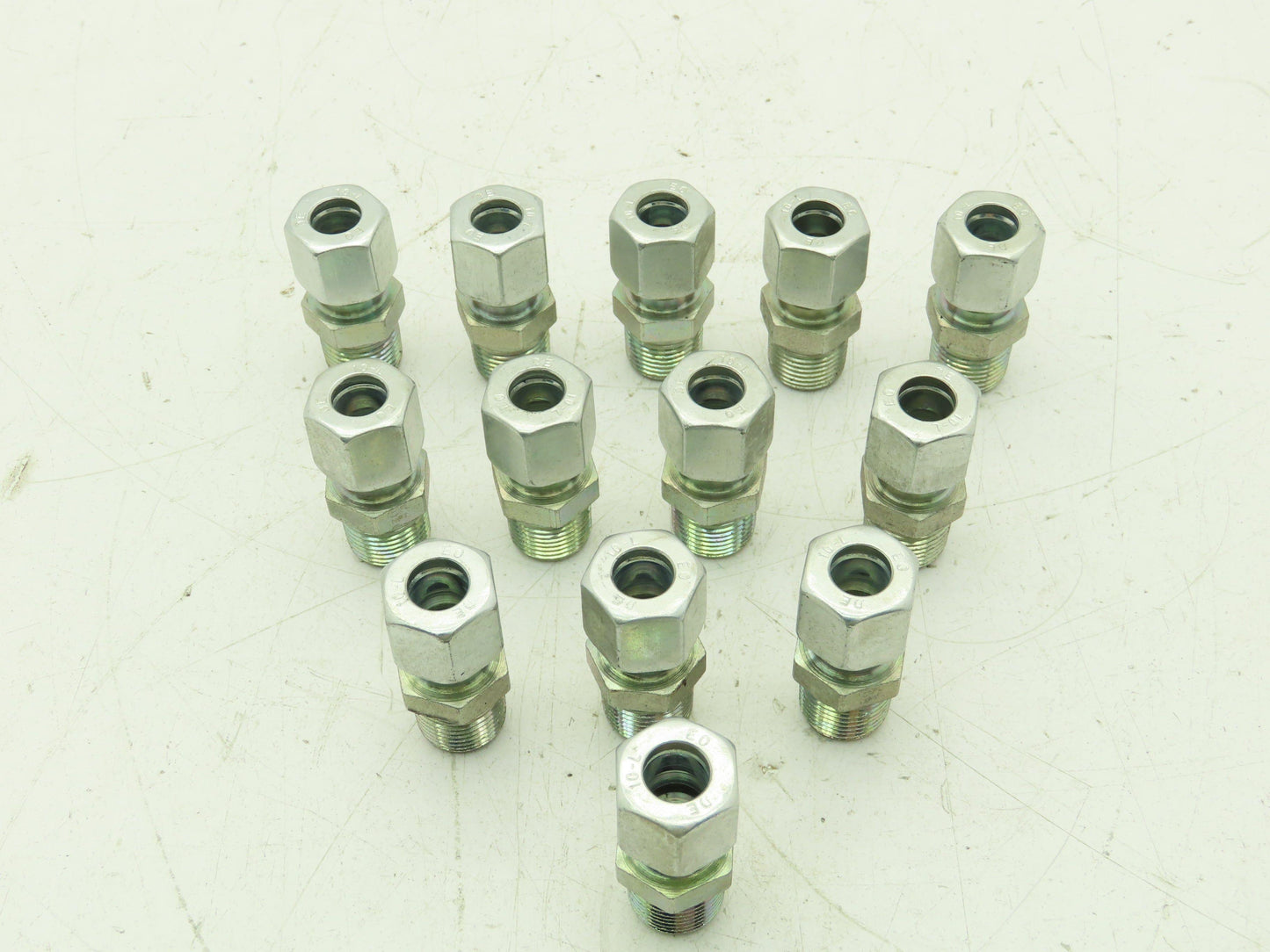 Parker GE10S3/8NPT EO 24° Male Stud Connector 10mm Tube x 3/8" NPT  Lot of 13