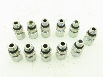 Gates EMB GE10LREDOMD EO 24° Male Stud Connector 10mm Tube x 1/4" BSPP Lot of 11
