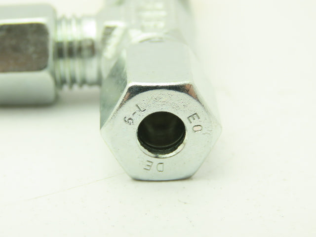 Parker EL06LMEDCF Swivel Nut Run Tee 6mm Tube x M10 Male O-Ring  Lot of 12