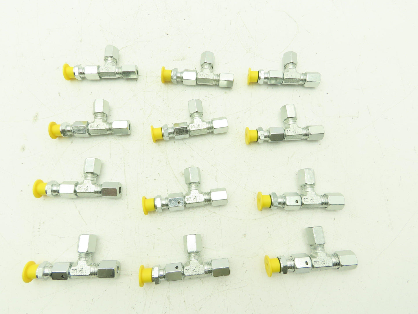 Parker EL06LMEDCF Swivel Nut Run Tee 6mm Tube x M10 Male O-Ring  Lot of 12