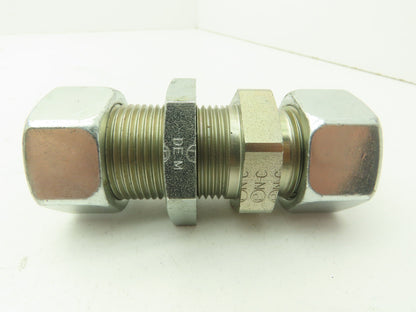 Parker SV22LOMD EO 24° DIN Bulkhead Union Fitting 22mm Tube  Lot of 10