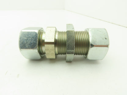 Parker SV22LOMD EO 24° DIN Bulkhead Union Fitting 22mm Tube  Lot of 10