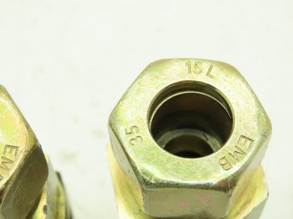 EMB 15L Non-Return Check Valve 15mm Tube Union Fitting  Lot of 4