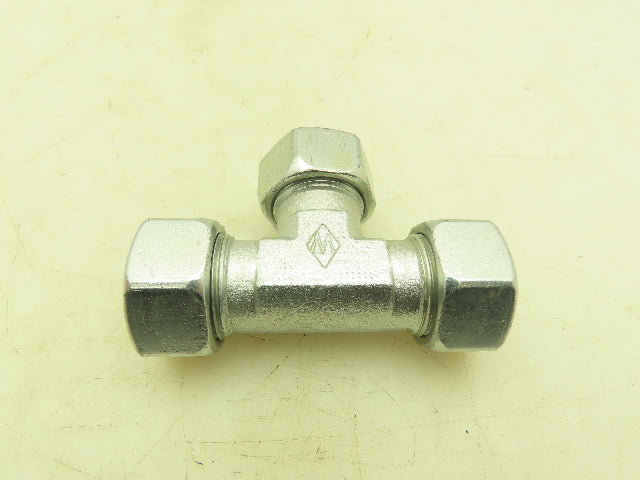 Eaton 22-L  Steel Compression Union Tee Fitting 22mm Tube Lot of 10