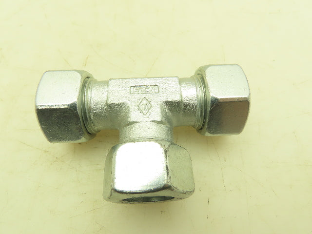 Eaton 22-L  Steel Compression Union Tee Fitting 22mm Tube Lot of 10