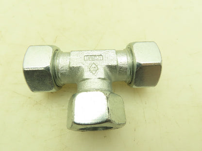 Eaton 22-L  Steel Compression Union Tee Fitting 22mm Tube Lot of 10