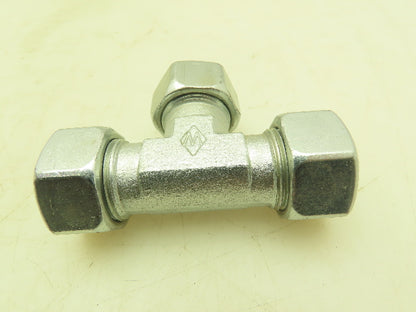 Eaton 22-L  Steel Compression Union Tee Fitting 22mm Tube Lot of 10
