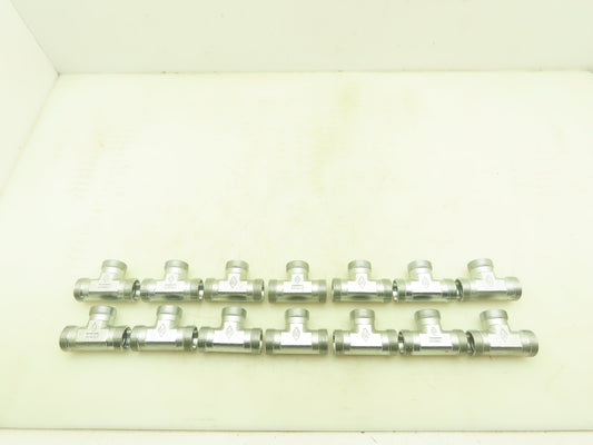 Eaton 22L Steel Compression Union Tee Fitting 22mm Tube  Lot of 14