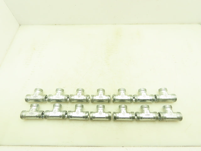 Eaton 22L Steel Compression Union Tee Fitting 22mm Tube  Lot of 14