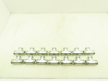 Eaton 22L Steel Compression Union Tee Fitting 22mm Tube  Lot of 14