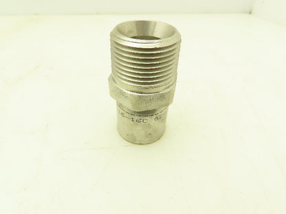 Parker 10191N-16-16C Parkrimp Stainless Crimp Fitting 7/8" Hose x 1" NPT Male