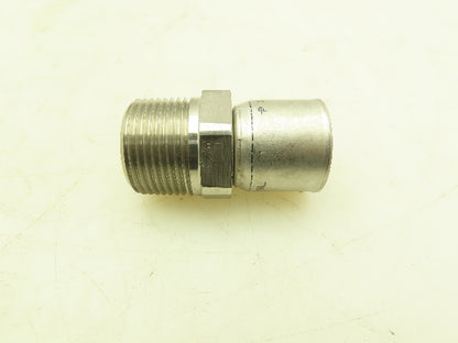 Parker 10191N-16-16C Parkrimp Stainless Crimp Fitting 7/8" Hose x 1" NPT Male