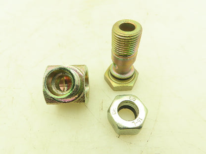 Parker WH15LROMD EO 90° Elbow Banjo Fitting 15mm Tube x 1/2" BSPP Male  Lot of 6