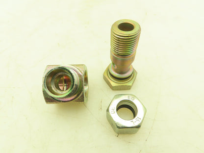 Parker WH15LROMD EO 90° Elbow Banjo Fitting 15mm Tube x 1/2" BSPP Male  Lot of 6