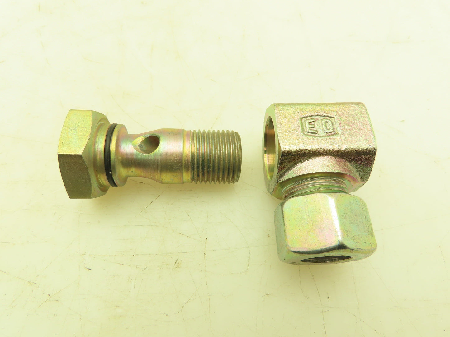 Parker WH15LROMD EO 90° Elbow Banjo Fitting 15mm Tube x 1/2" BSPP Male  Lot of 6