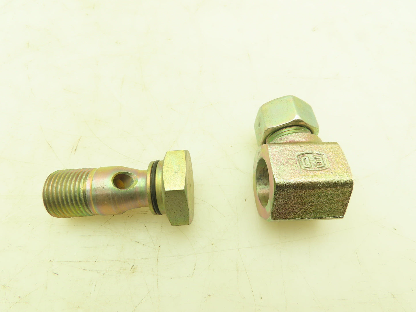 Parker WH15LROMD EO 90° Elbow Banjo Fitting 15mm Tube x 1/2" BSPP Male  Lot of 6