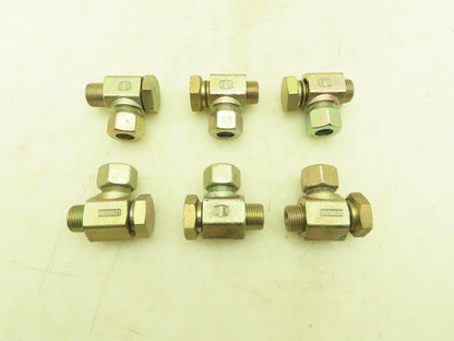 Parker WH15LROMD EO 90° Elbow Banjo Fitting 15mm Tube x 1/2" BSPP Male  Lot of 6