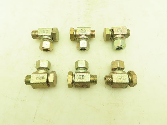 Parker WH15LROMD EO 90° Elbow Banjo Fitting 15mm Tube x 1/2" BSPP Male  Lot of 6