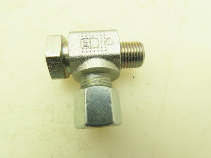 Parker WH08LROMD EO 90° Elbow Banjo Fitting 8mm Tube x 1/4" BSPP Male Lot of 10