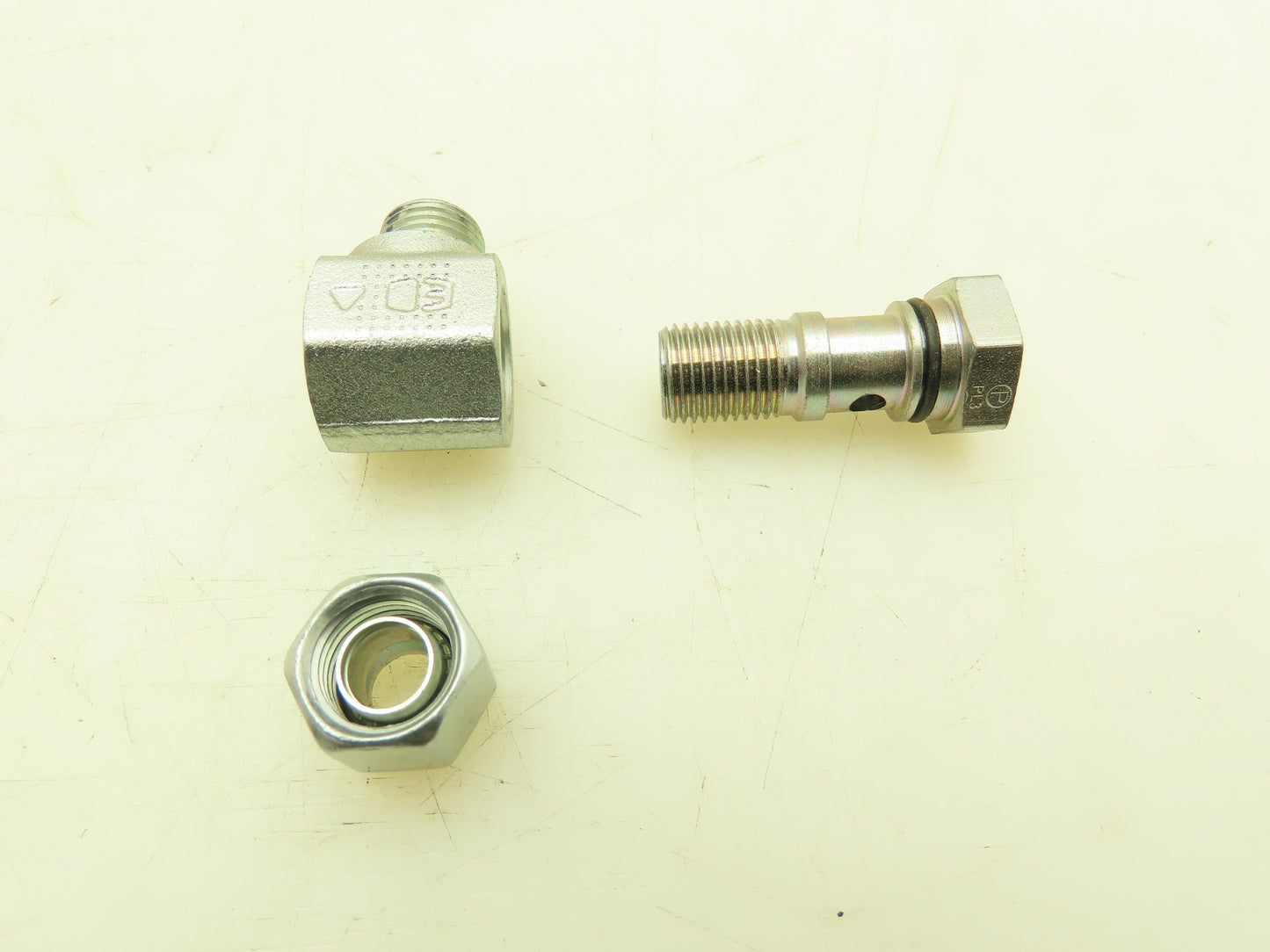 Parker WH08LROMD EO 90° Elbow Banjo Fitting 8mm Tube x 1/4" BSPP Male Lot of 10