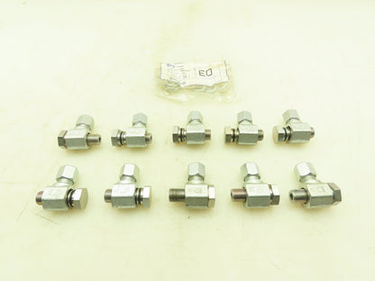 Parker WH08LROMD EO 90° Elbow Banjo Fitting 8mm Tube x 1/4" BSPP Male Lot of 10