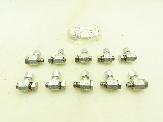 Parker WH08LROMD EO 90° Elbow Banjo Fitting 8mm Tube x 1/4" BSPP Male Lot of 10