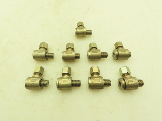 Bell 8L Banjo Fitting 90° Elbow 8mm Tube x 1/4" BSPP Male  Lot of 9