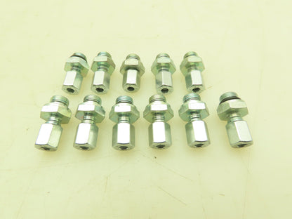 Parker EO 4-LL Male Stud Connector 4mm Tube x 1/8" BSPP Thread  Lot of 11
