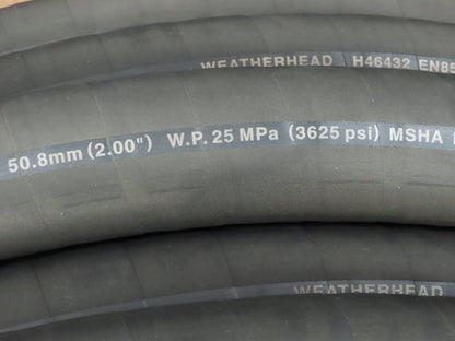 Weatherhead H46432 High Pressure Rubber Hydraulic Spiral Hose 2" ID x 120'