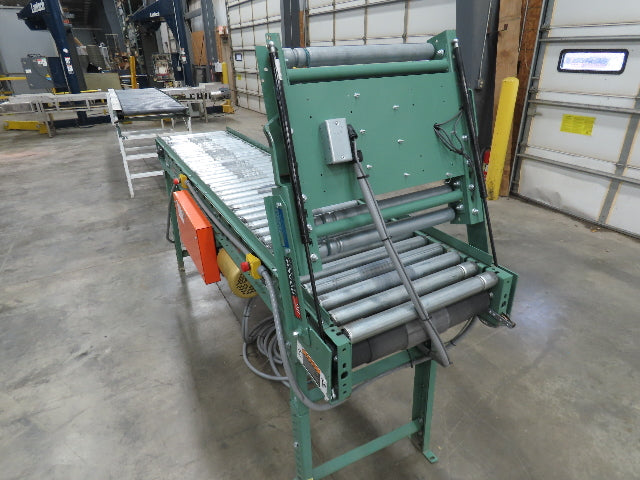 Roach 24"x 11' 6" Belt Drive Live Roller Accumulation Conveyor 21"BF w/Gate