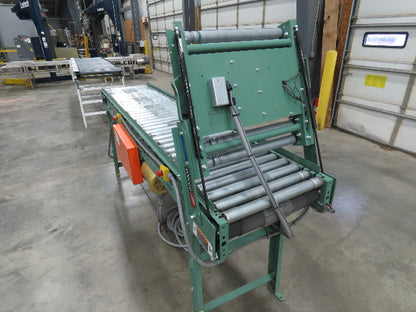 Roach 24"x 11' 6" Belt Drive Live Roller Accumulation Conveyor 21"BF w/Gate