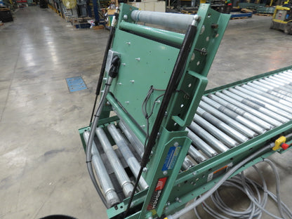 Roach 24"x 11' 6" Belt Drive Live Roller Accumulation Conveyor 21"BF w/Gate