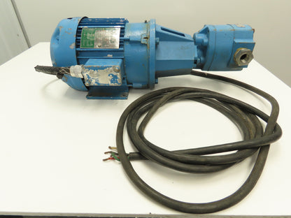 Delta Power Hydraulic D49 Pump Motor 3Hp 1750 RPM 460V 3PH 182TC 33 GPM