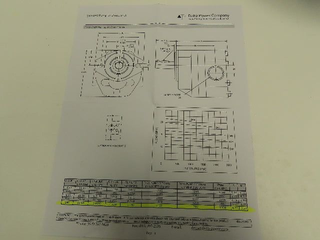 Delta Power Hydraulic D49 Pump Motor 3Hp 1750 RPM 460V 3PH 182TC 33 GPM