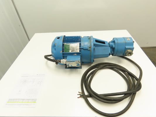 Delta Power Hydraulic D49 Pump Motor 3Hp 1750 RPM 460V 3PH 182TC 33 GPM