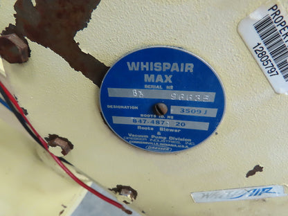 Dresser Roots 3509J Whisper Max Positive Displacement Blower Package 15hp 575v