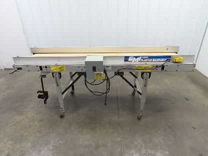 Emi Plastics ADF-18-8-40 Belt Conveyor 18" x 8' Long 19.5"Belt  *NO DRIVE*