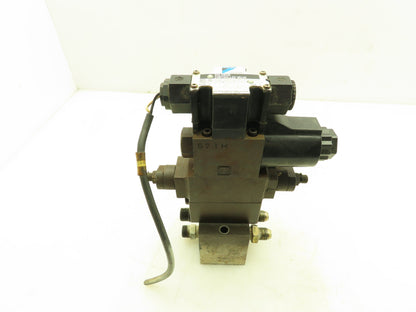 Daikin KSO-G02-3BP-30-NR Hydraulic Directional Solenoid Check Valve Stack 24VDC