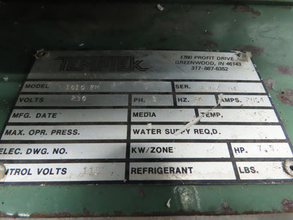 TempTek 1010EM Plastic Granulator Shredder Chipper 7.5HP 230/460V Motor 7.5mm