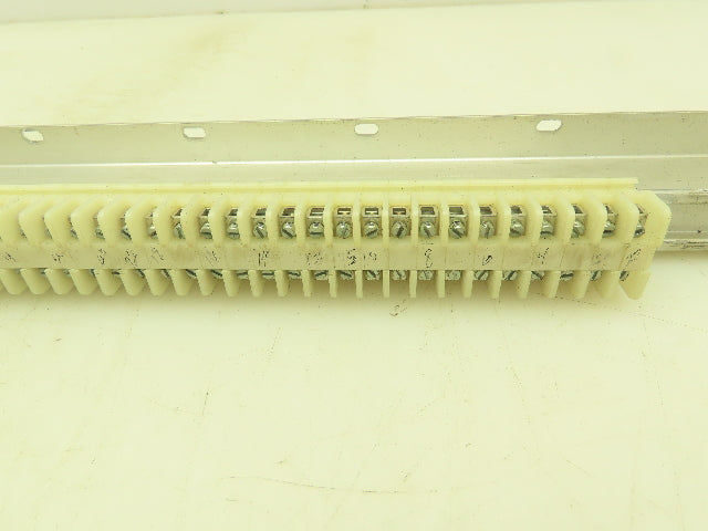 Allen Bradley 1492 Style F White Terminal Block (100 pcs)  36" Aluminum DIN Rail