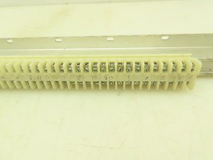 Allen Bradley 1492 Style F White Terminal Block (100 pcs)  36" Aluminum DIN Rail