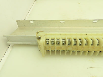 Allen Bradley 1492 Style F White Terminal Block (100 pcs)  36" Aluminum DIN Rail