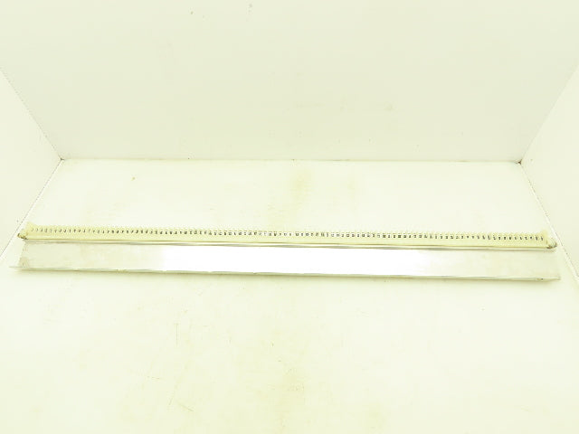 Allen Bradley 1492 Style F White Terminal Block (100 pcs)  36" Aluminum DIN Rail