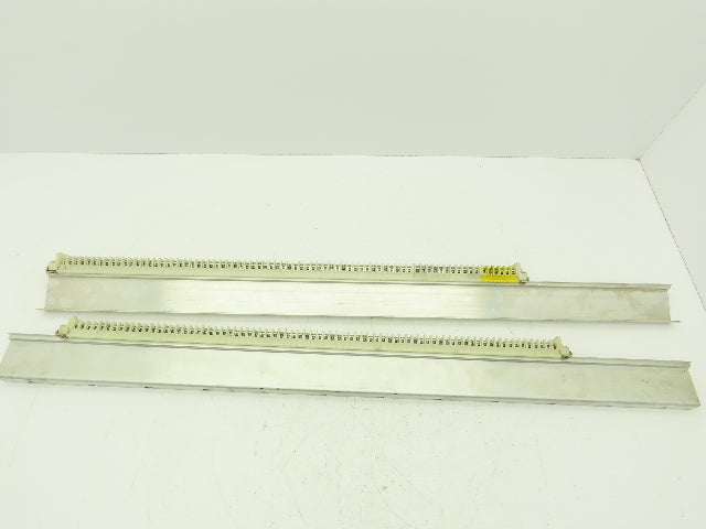 Allen Bradley 1492 Style F White Terminal Block (150 pcs) 36" Aluminum DIN Rail