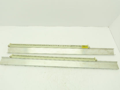 Allen Bradley 1492 Style F White Terminal Block (150 pcs) 36" Aluminum DIN Rail